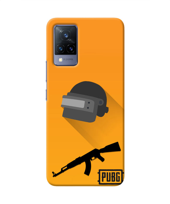 PUBG Helmet and Gun Vivo V21 Real 4D Back Cover