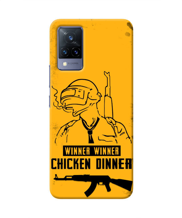 PUBG Chicken Dinner Vivo V21 Real 4D Back Cover