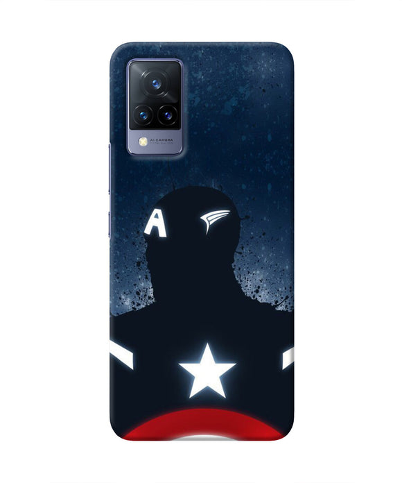 Captain america Shield Vivo V21 Real 4D Back Cover