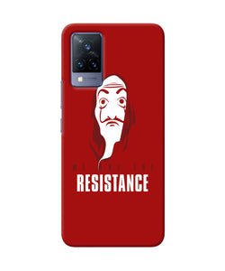 Money Heist Resistance Quote Vivo V21 Back Cover