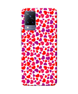 Heart print Vivo V21 Back Cover