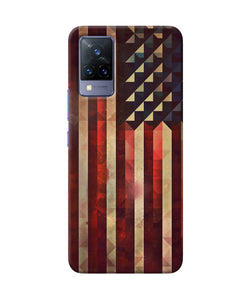 Vintage US flag Vivo V21 Back Cover