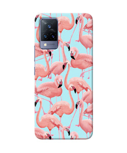 Abstract sheer bird print Vivo V21 Back Cover