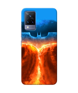 Burning batman logo Vivo V21 Back Cover