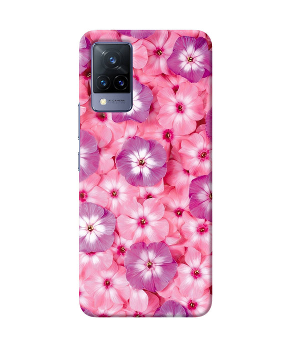 Natural pink flower Vivo V21 Back Cover