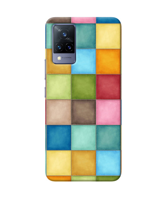 Abstract colorful squares Vivo V21 Back Cover