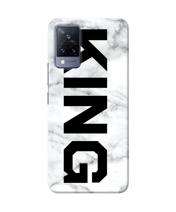 King marble text Vivo V21 Back Cover