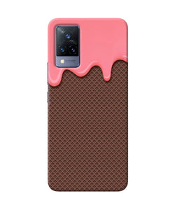 Waffle cream biscuit Vivo V21 Back Cover