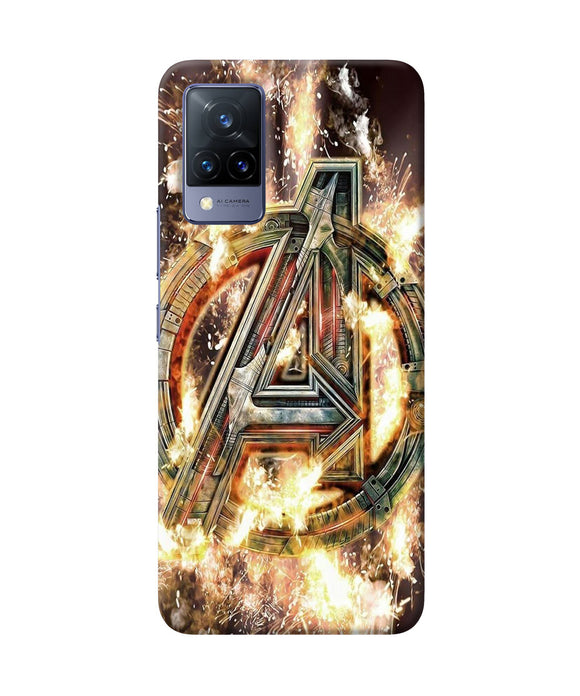 Avengers burning logo Vivo V21 Back Cover