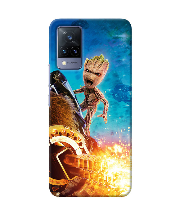 Groot angry Vivo V21 Back Cover