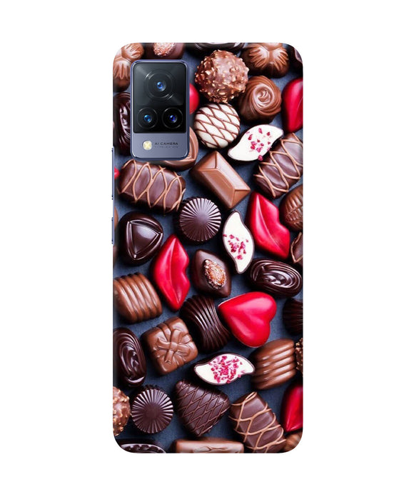 Valentine special chocolates Vivo V21 Back Cover