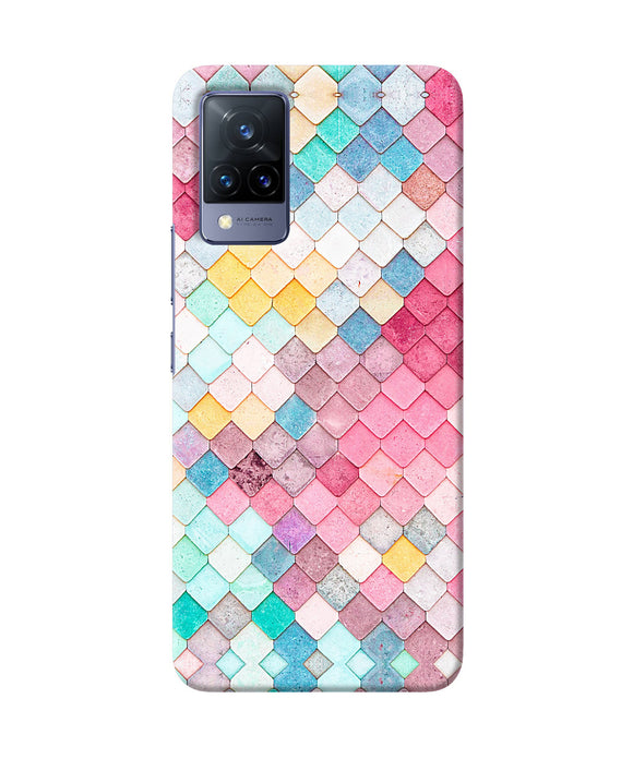 Colorful fish skin Vivo V21 Back Cover