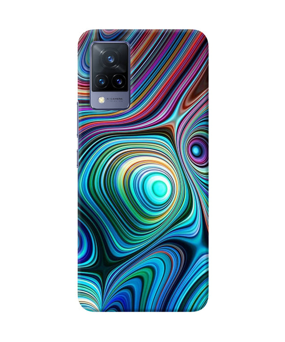 Abstract coloful waves Vivo V21 Back Cover