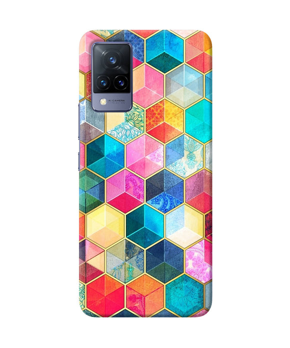 Abstract color box Vivo V21 Back Cover