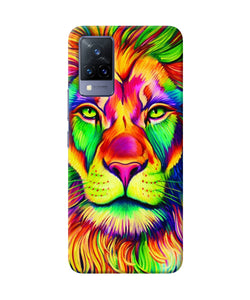 Lion color poster Vivo V21 Back Cover