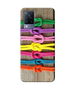 Colorful shoelace Vivo V21 Back Cover