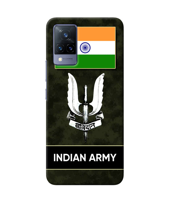 Indian flag balidan logo Vivo V21 Back Cover