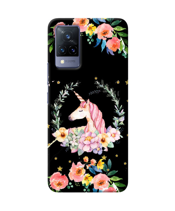 Unicorn flower Vivo V21 Back Cover