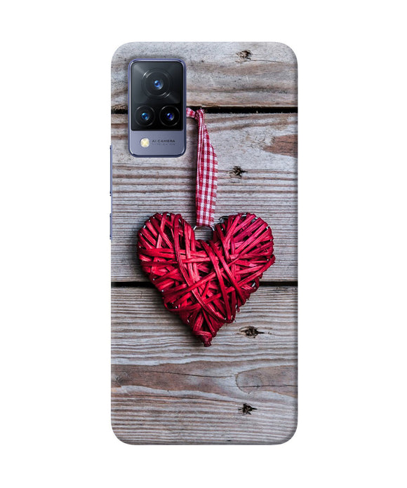 Lace heart Vivo V21 Back Cover