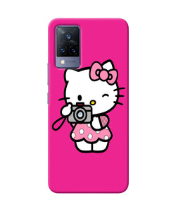 Hello kitty cam pink Vivo V21 Back Cover