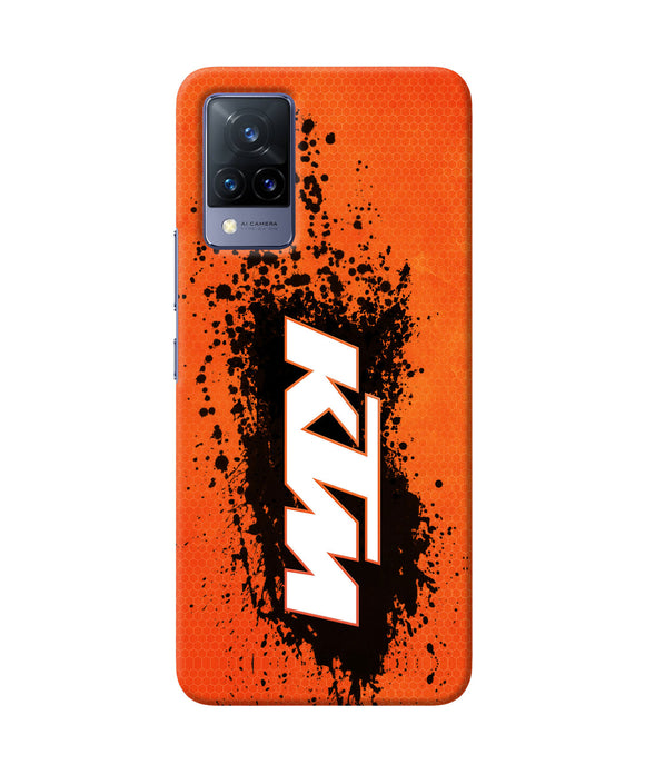 KTM black spray Vivo V21 Back Cover