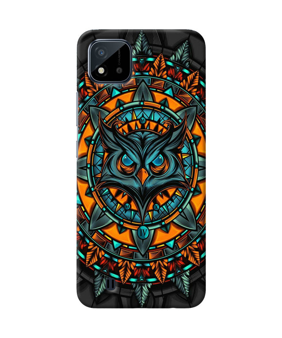 Angry Owl Art Realme C20 Back Cover