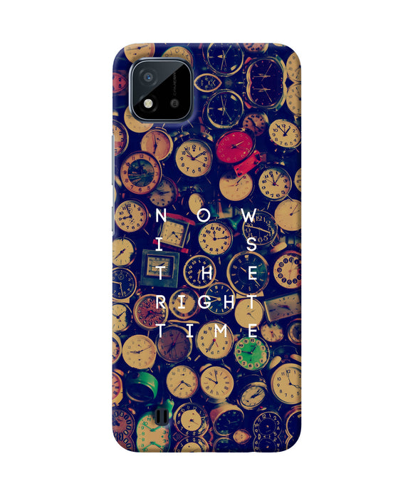 Now is the Right Time Quote Realme C20 Back Cover