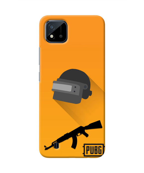 PUBG Helmet and Gun Realme C20 Real 4D Back Cover