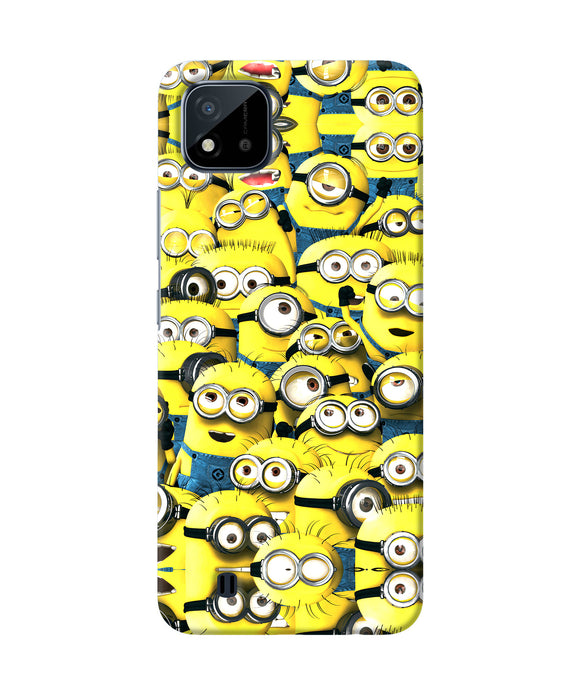 Minions mini crowd Realme C20 Back Cover