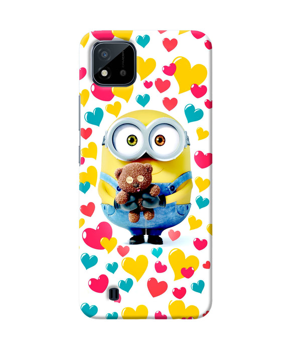 Minion teddy hearts Realme C20 Back Cover