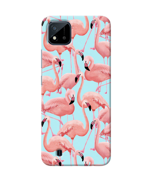 Abstract sheer bird print Realme C20 Back Cover