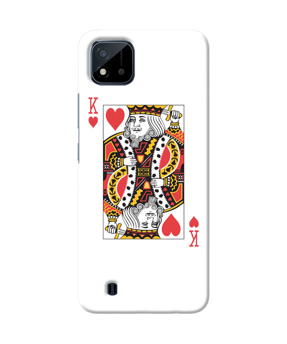Heart king card Realme C20 Back Cover