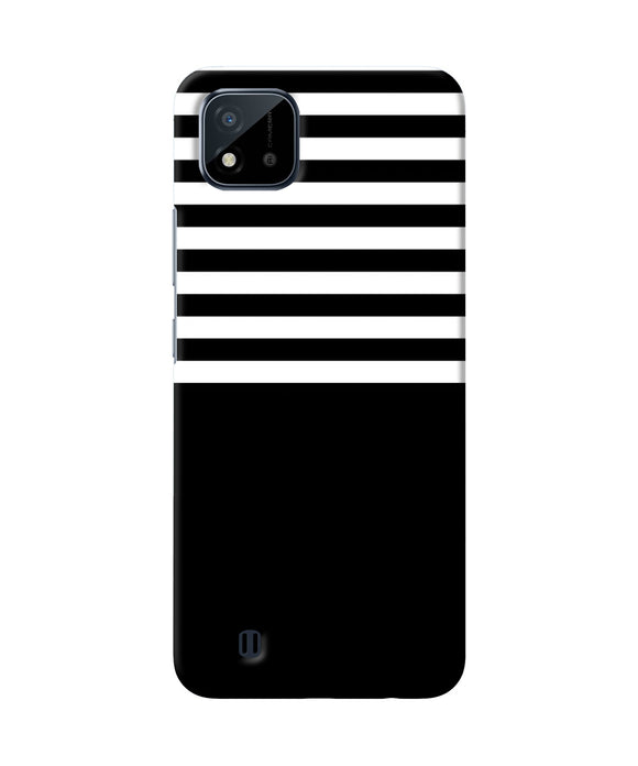 Black and white print Realme C20 Back Cover