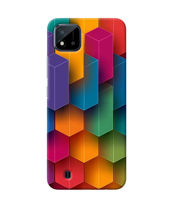 Abstract rectangle print Realme C20 Back Cover