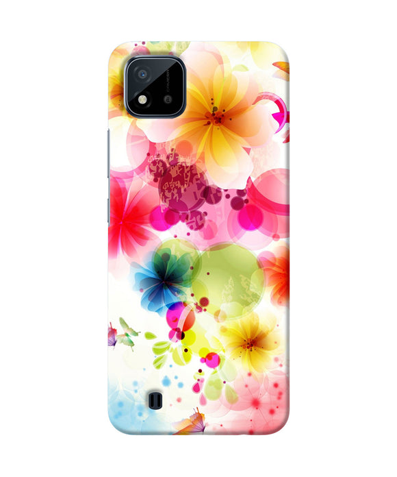 Flowers print Realme C20 Back Cover