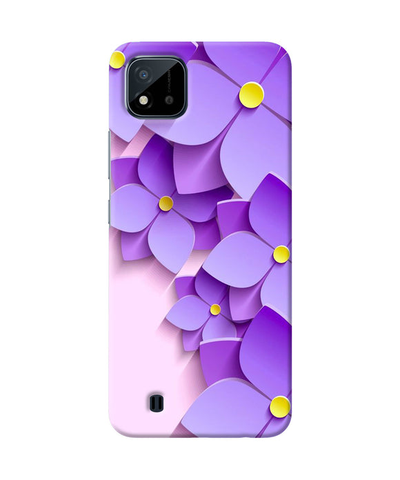 Violet flower craft Realme C20 Back Cover