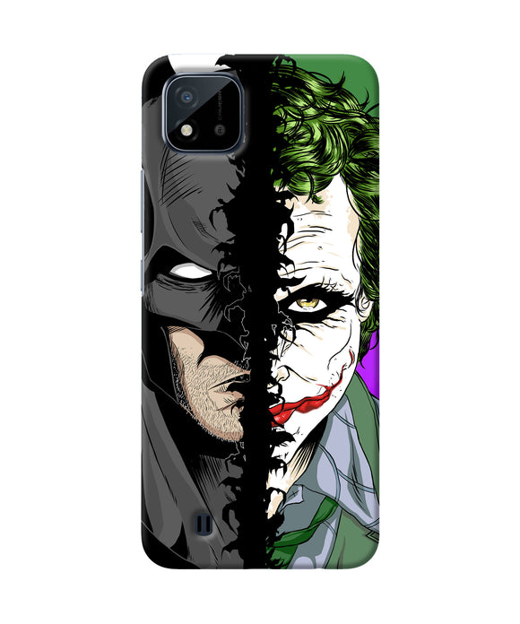 Batman vs joker half face Realme C20 Back Cover