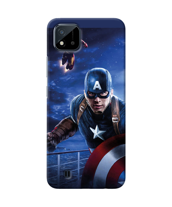 Captain with ironman Realme C20 Back Cover