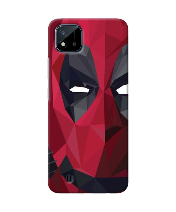 Abstract deadpool half mask Realme C20 Back Cover