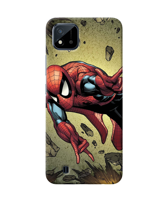 Spiderman on sky Realme C20 Back Cover