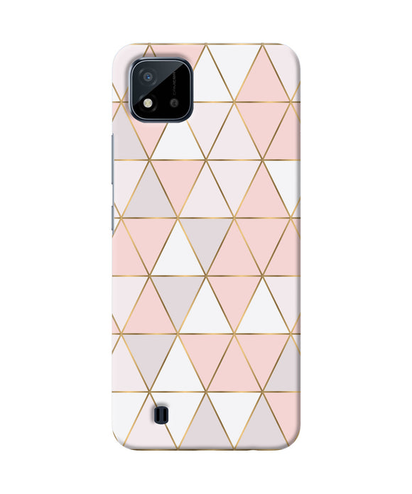 Abstract pink triangle pattern Realme C20 Back Cover