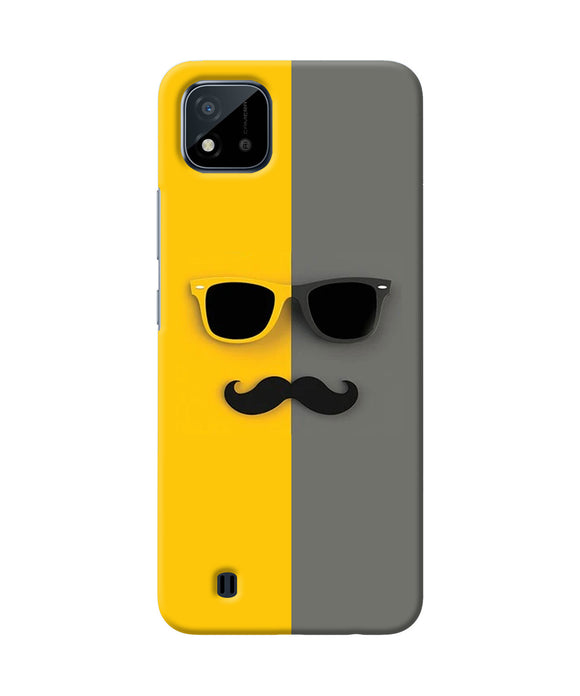 Mustache glass Realme C20 Back Cover