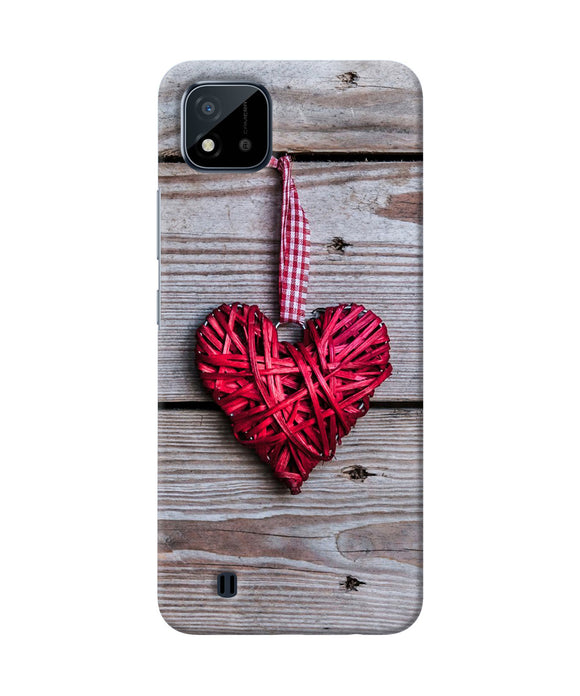 Lace heart Realme C20 Back Cover