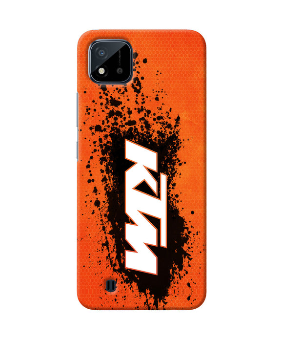 KTM black spray Realme C20 Back Cover