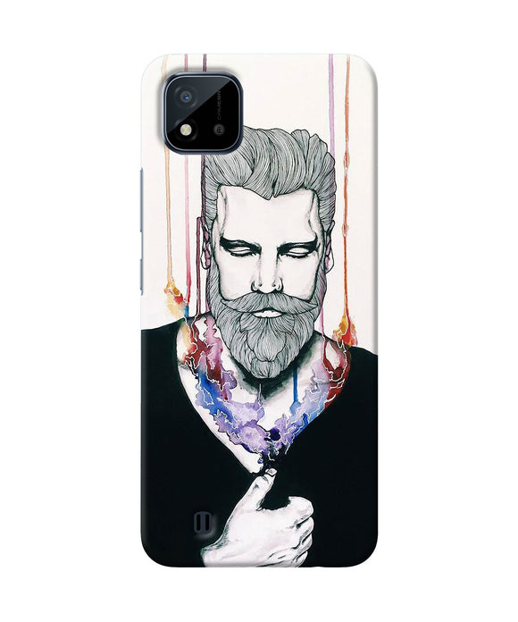 Beard man character Realme C20 Back Cover