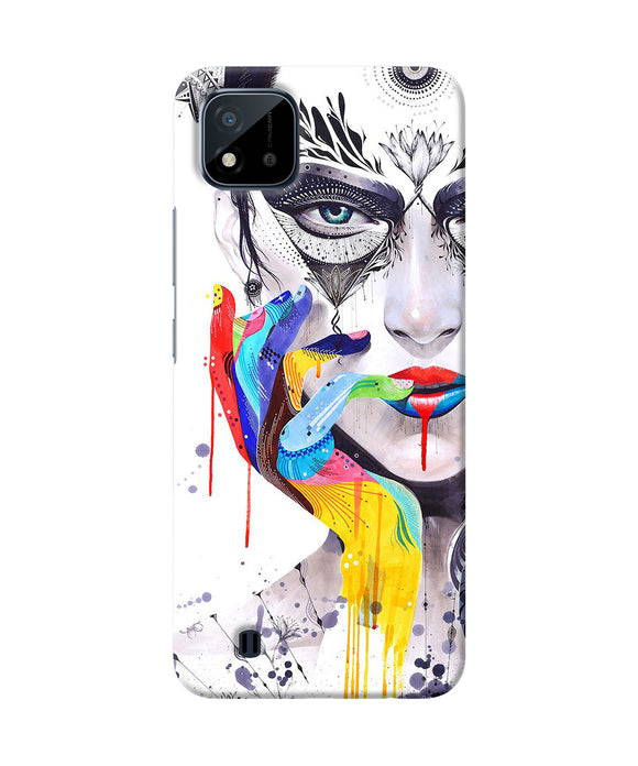 Girl color hand Realme C20 Back Cover