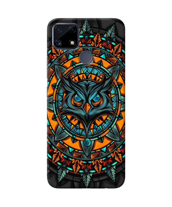 Angry Owl Art Realme C25 Back Cover