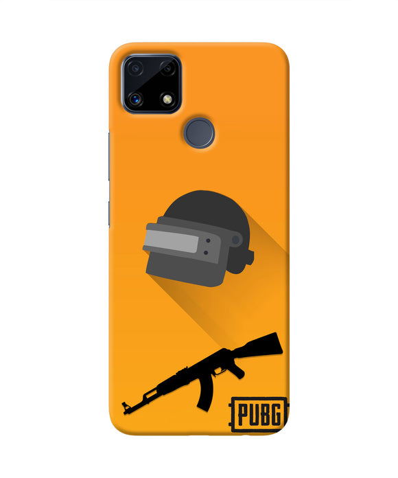 PUBG Helmet and Gun Realme C25 Real 4D Back Cover