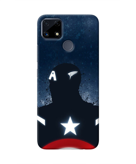 Captain america Shield Realme C25 Real 4D Back Cover