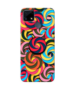 Spiral Pattern Realme C25 Pop Case